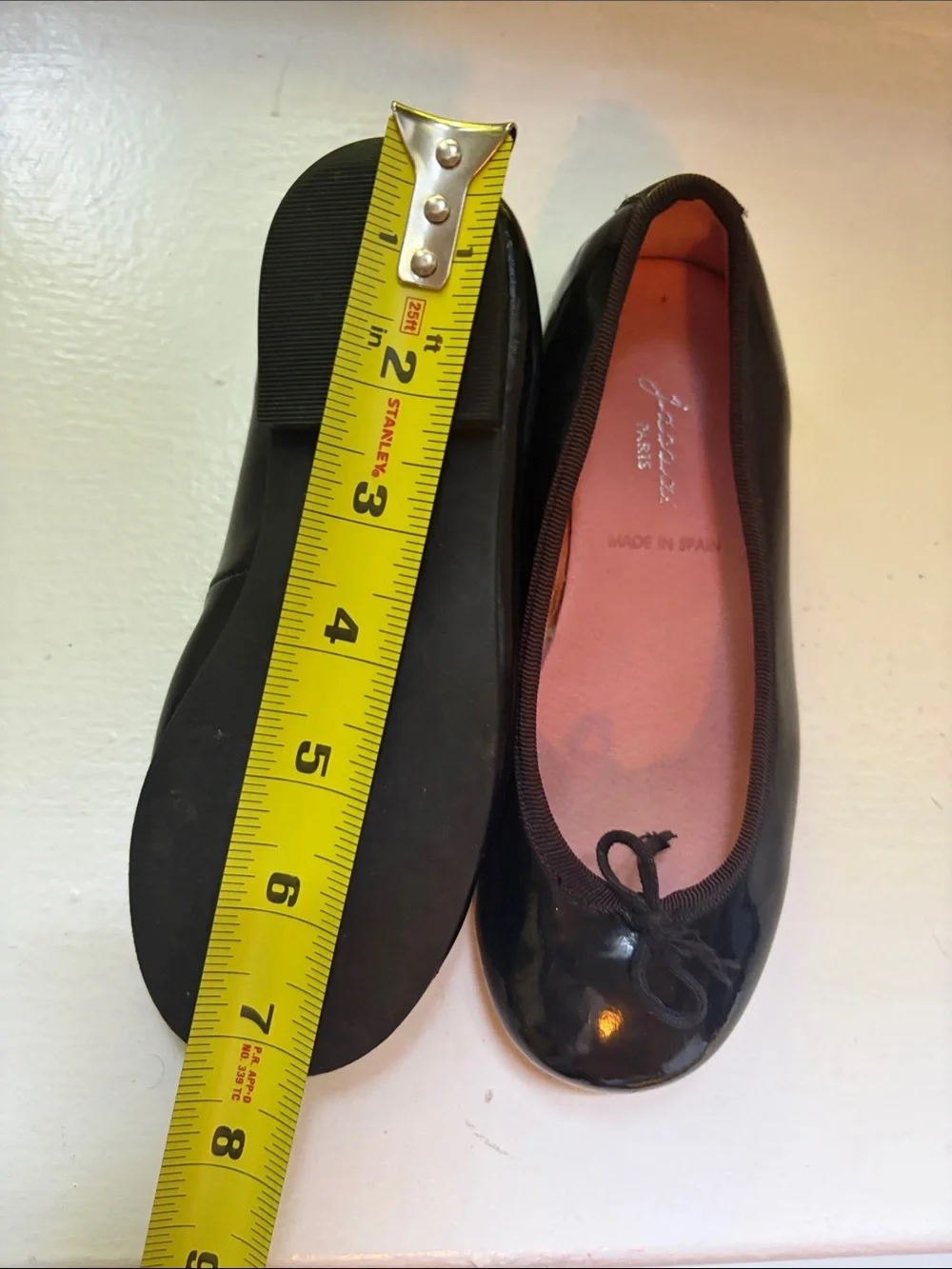 Jacadi Black Patent Ballet Flats with Bow